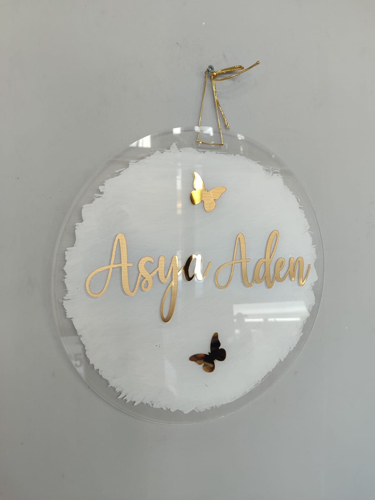 Modern Tasarım Pleksi Çocuk Kapı Süsü